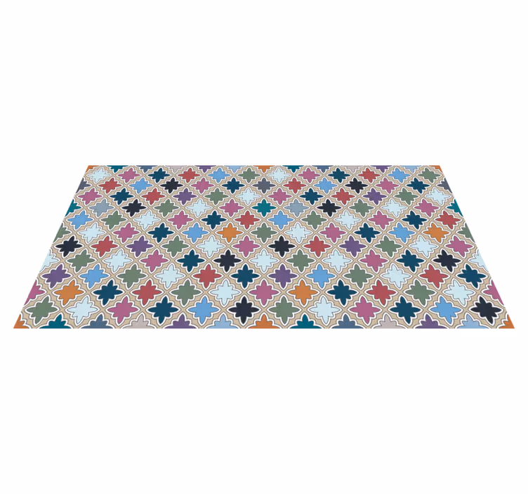 Lively floral composition vinilna mozaik preproga - TenStickers