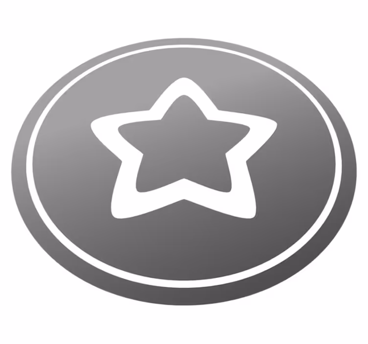 Stylish grey motif vinilna preproga z zvezdami - TenStickers
