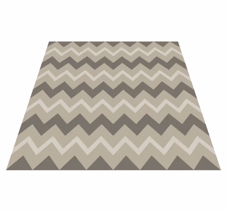 Brown chevron pattern vinilna preproga s črtami - TenStickers