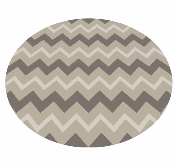 Circular beige pattern vinilna preproga za kopalnico - TenStickers