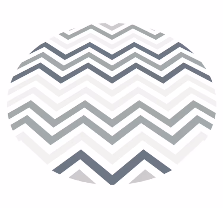 Chevron pattern interest vinilna preproga s črtami - TenStickers
