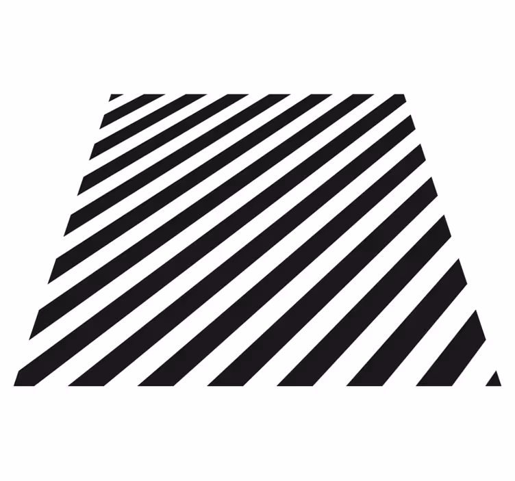 Diagonally black and white vinilna preproga s črtami - TenStickers