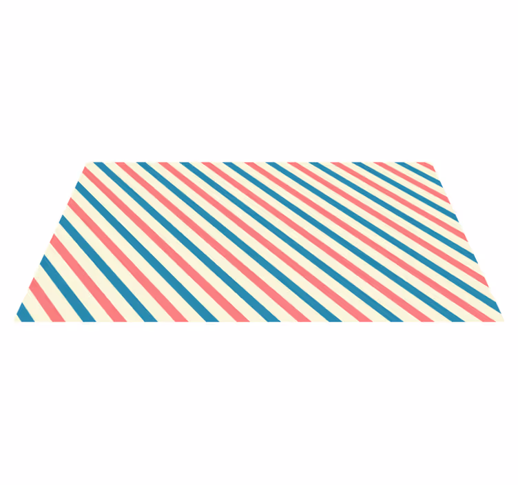 Vibrant slanted lines vinilna preproga s črtami - TenStickers