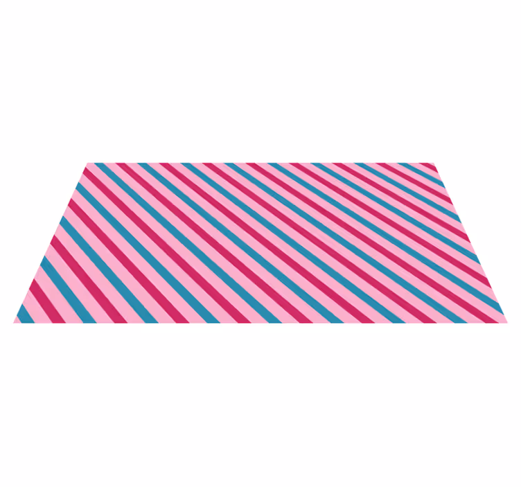 Blue and pink diagonals vinilna preproga s črtami - TenStickers