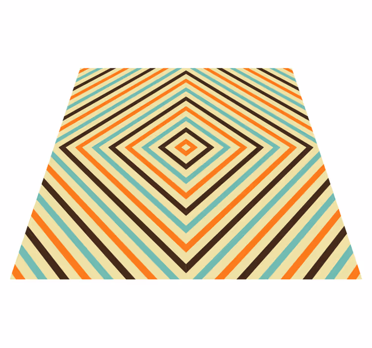 Diamond patterned lines vinilne preproge z vzorci - TenStickers