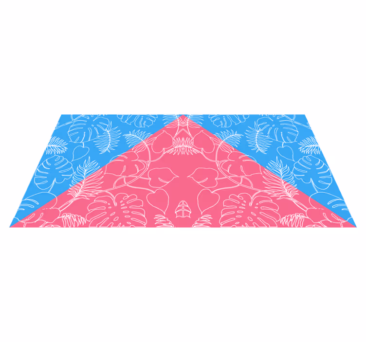 Tropical leaf idea naravne vinilne preproge - TenStickers