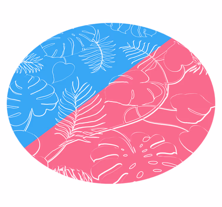 Leafy tropics naravne vinilne preproge - TenStickers