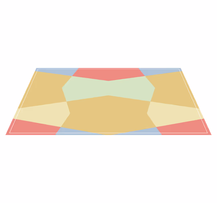 Colorful polygonal shapes vinilne preproge - TenStickers