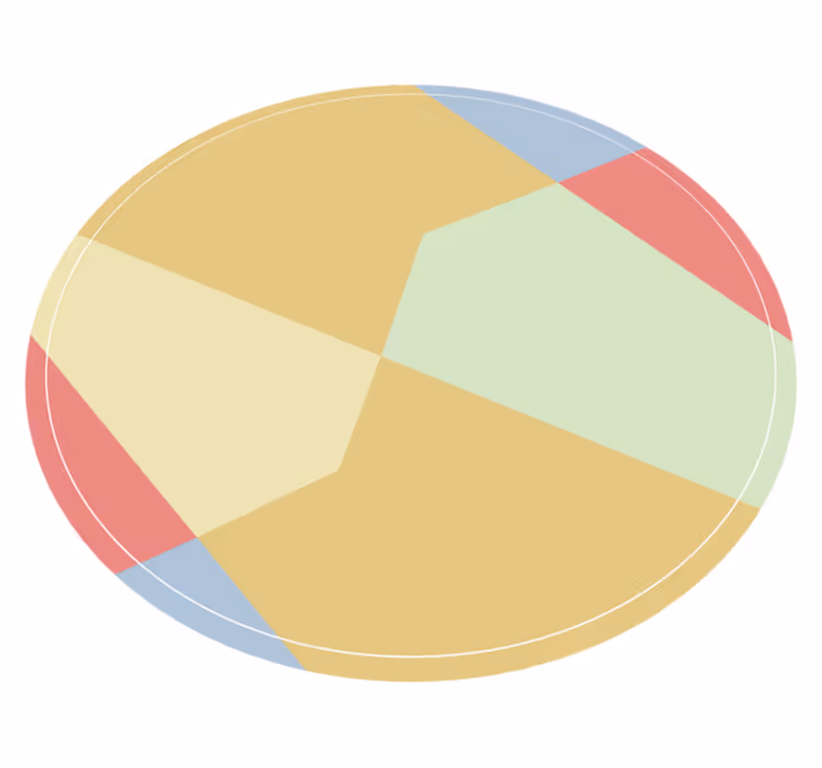 Angular color blocks vinilne preproge z vzorci - TenStickers