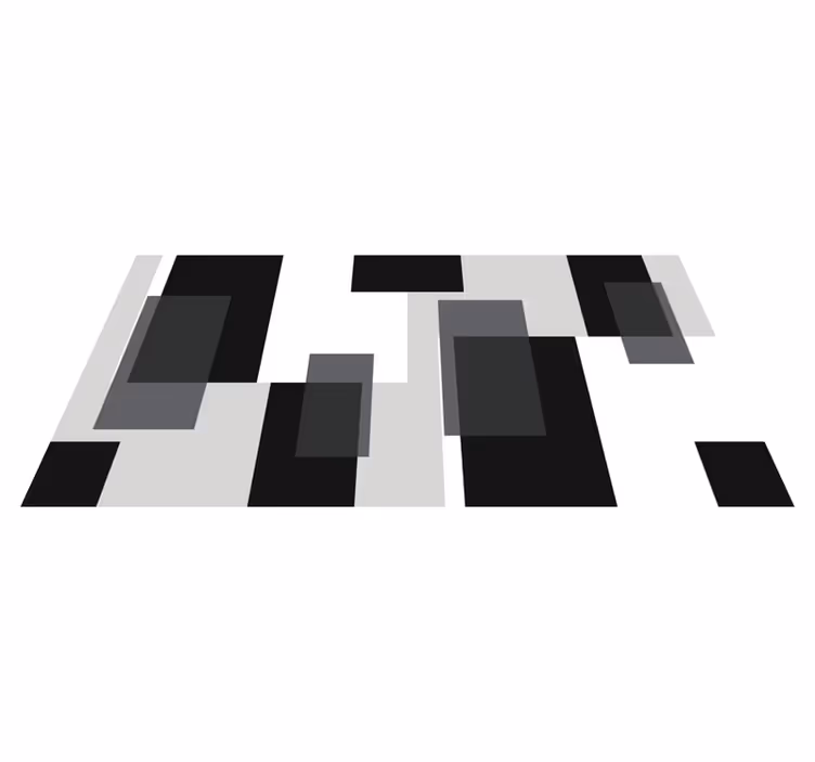 Abstract blocks sodobne vinilne preproge - TenStickers