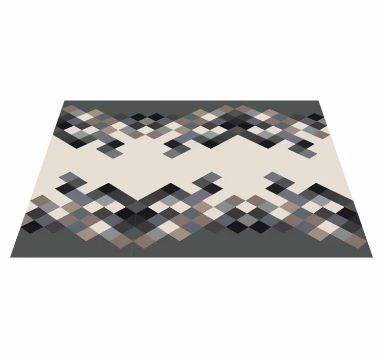 Contemporary geometric motif vinilna mozaik preproga - TenStickers