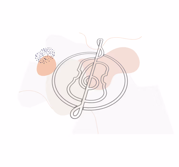 Oris glasbene note sodobne vinilne preproge - TenStickers