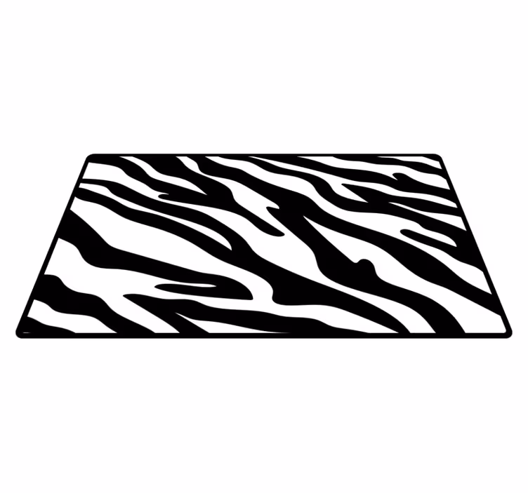 Single tone stripes vinilni tepih z živalskim potiskom - TenStickers