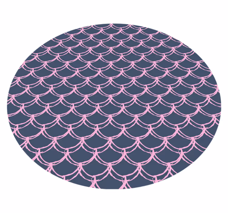 Scallop shell pattern vinilna preproga za kopalnico - TenStickers