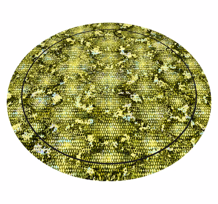 Reptile green skin vinilni tepih z živalskim potiskom - TenStickers