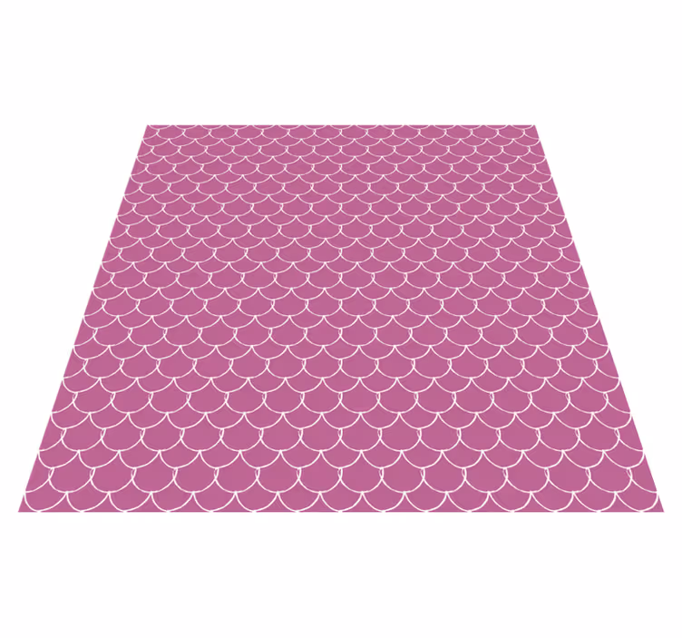 Pink mermaid scales vinilni tepih z motivom živali - TenStickers