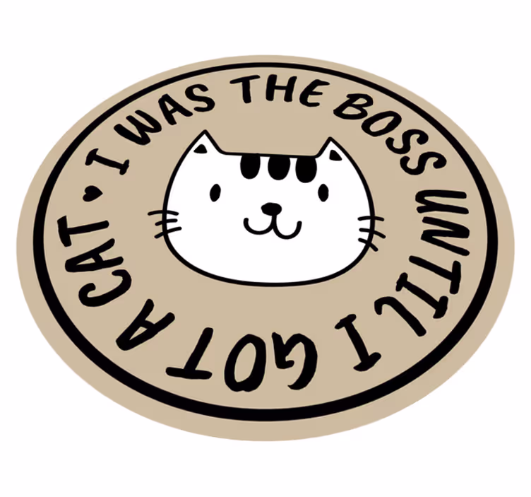 Mačji šef do abecedni vinilni preproga - TenStickers
