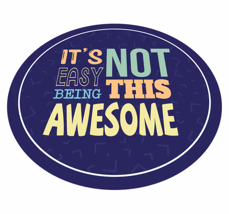 Ni lahko biti tako super vinilne preproge z napisom - TenStickers