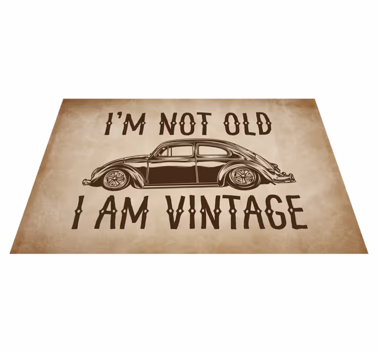 Nisem star Vintage vinilna preproga - TenStickers