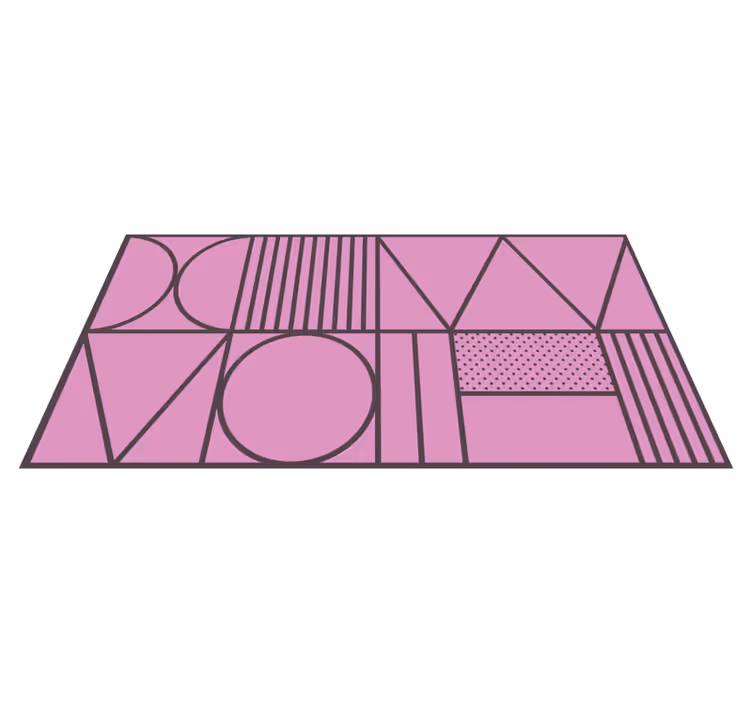 Geometric forms vinilne preproge z geometrijskimi vzorci - TenStickers