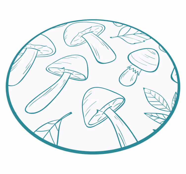 Motiv gobjega lista Naravne vinilnea preproga - TenStickers