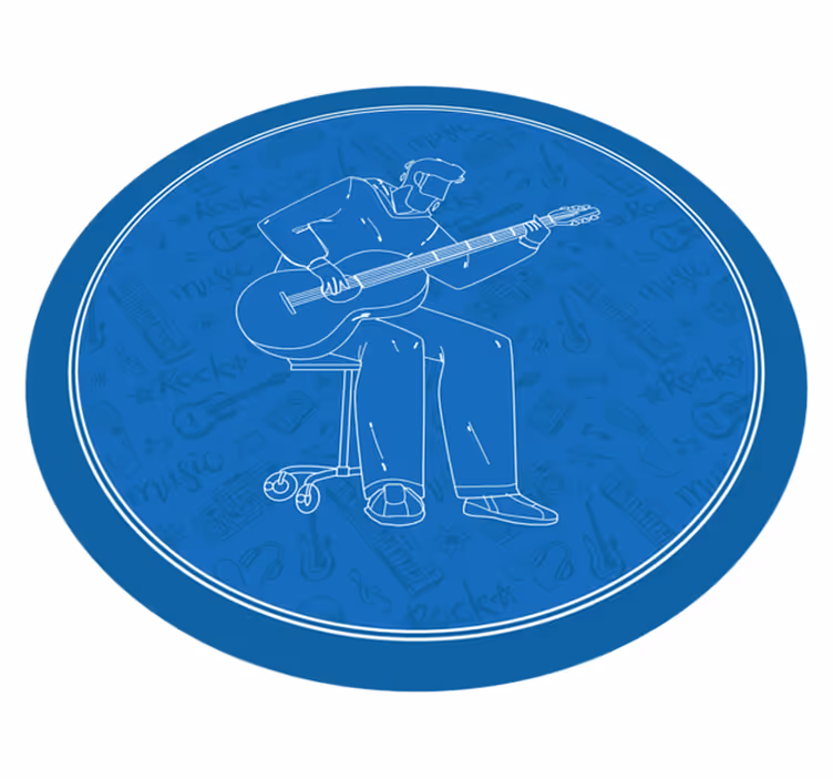 Glasbene vibracije Vinilne talne obloge z teksturo - TenStickers
