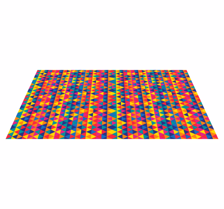 Colorful triangles pattern vinilne preproge - TenStickers