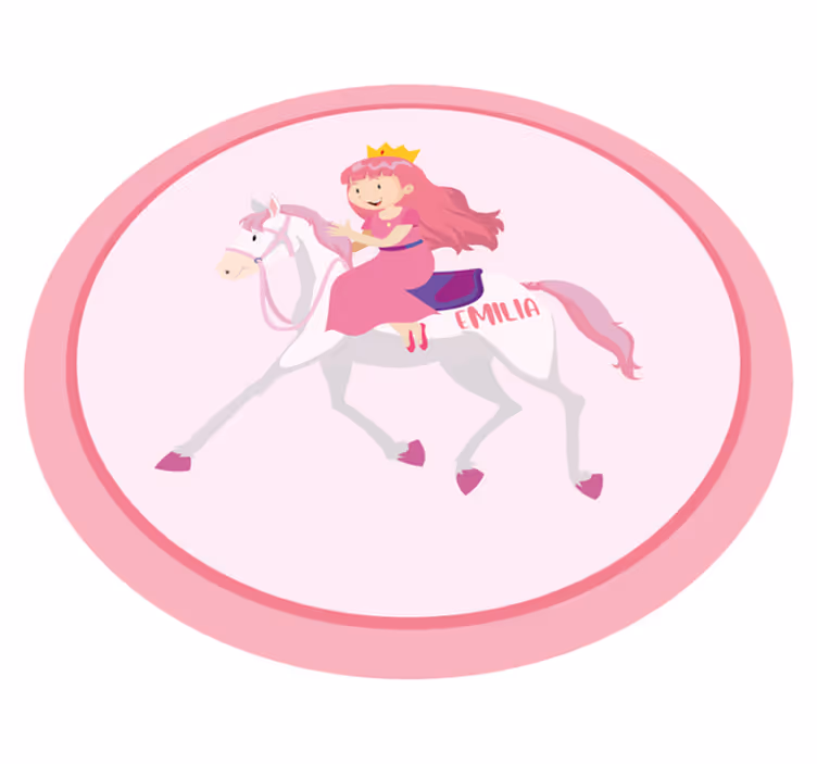 Custom princess on unicorn vinilne preproge drugih vzorcev - TenStickers