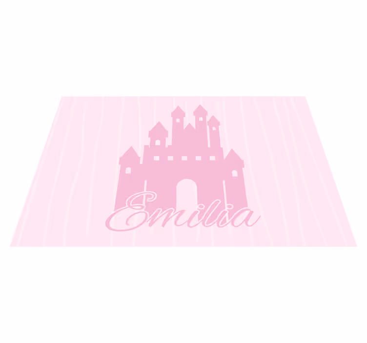 Princesin grad Vinilna preproga z imeni - TenStickers
