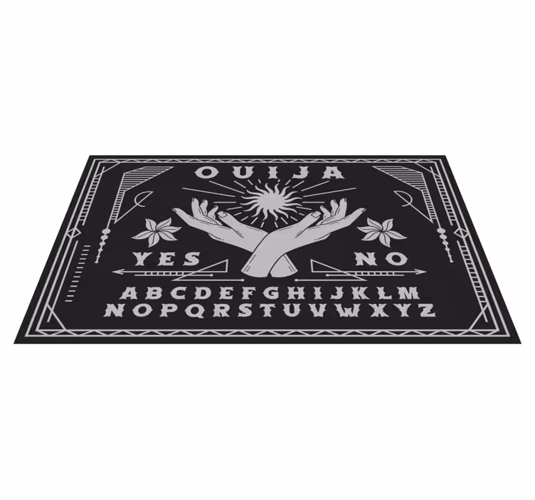 Ouija hands design vinilna preproga z zemljevidom sveta - TenStickers