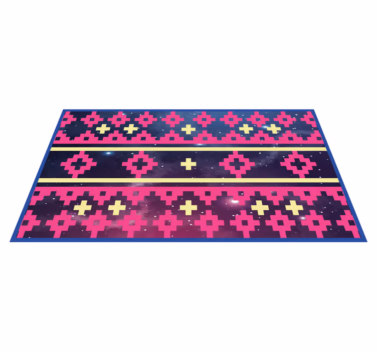 Geometric cosmos pattern vinilna preproga sveta - TenStickers