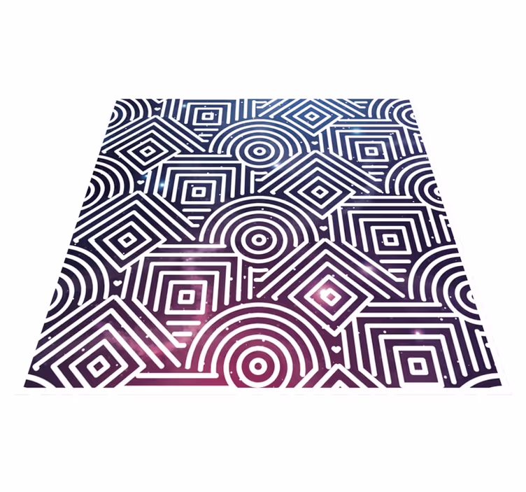 Complex rounds and squares vinilne preproge - TenStickers