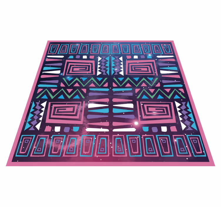 Dinamični geometrijski vzorci Etnične vinilna preproga - TenStickers