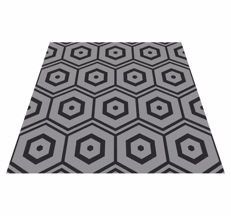 Hexagon patterns vinilne preproge z geometrijskimi vzorci - TenStickers