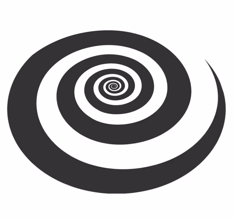 Spiralni vzorec Vinilne preproge z geometrijskimi vzorci - TenStickers