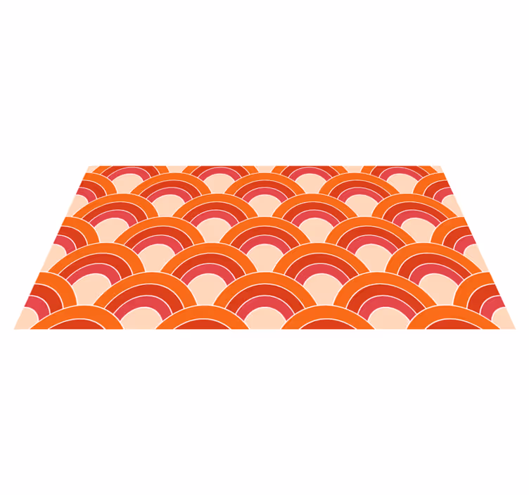 Colorful arched patterns vinilne preproge z vzorci - TenStickers