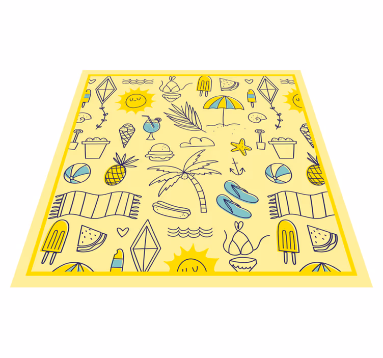 Vzdušje sončne plaže Vinilna preproga za dogodke - TenStickers
