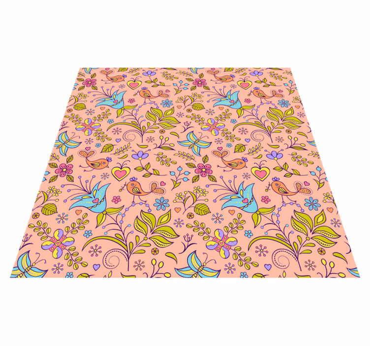 Floral spring motif cvetlična vinilna preproga - TenStickers