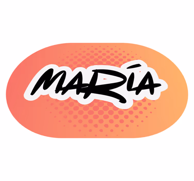 Oblikovanje imena Vinilna preproga z imeni - TenStickers