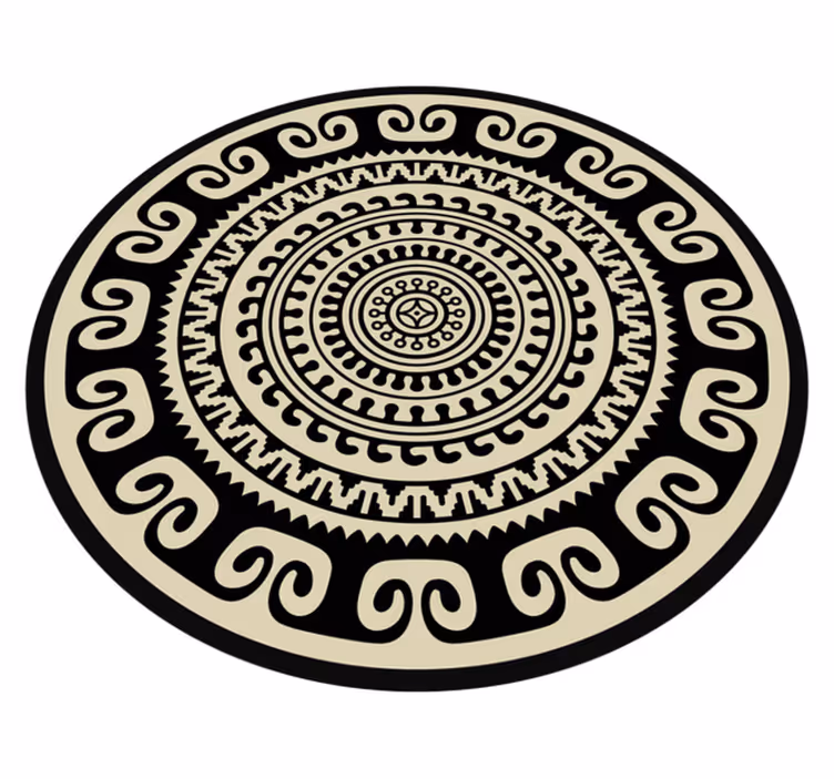 Klasični krožni vzorec Vinilna preproga mandala - TenStickers