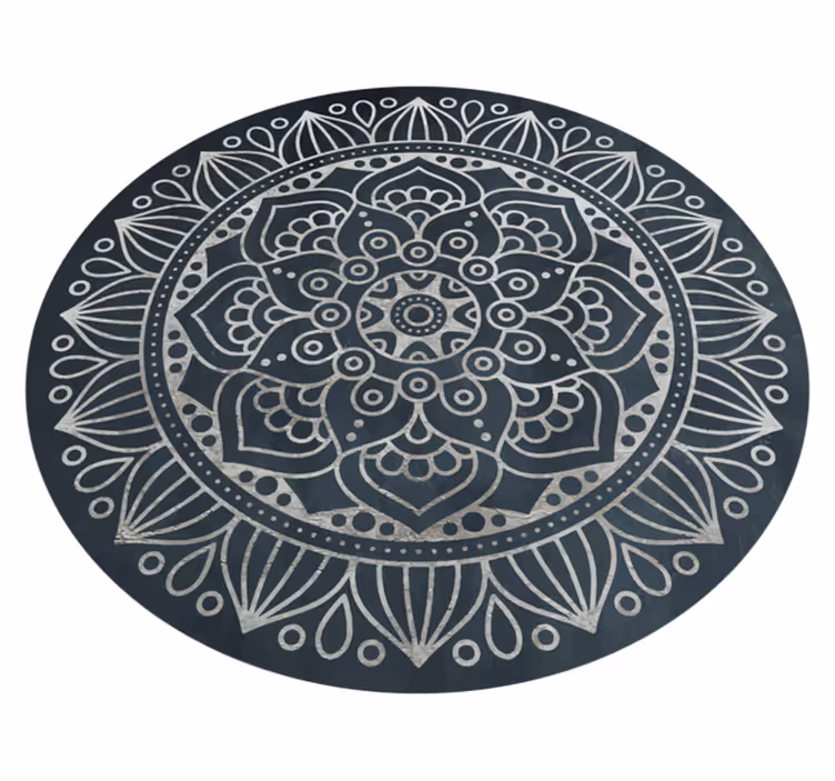 Zapleten siv koncept Vinilna preproga mandala - TenStickers