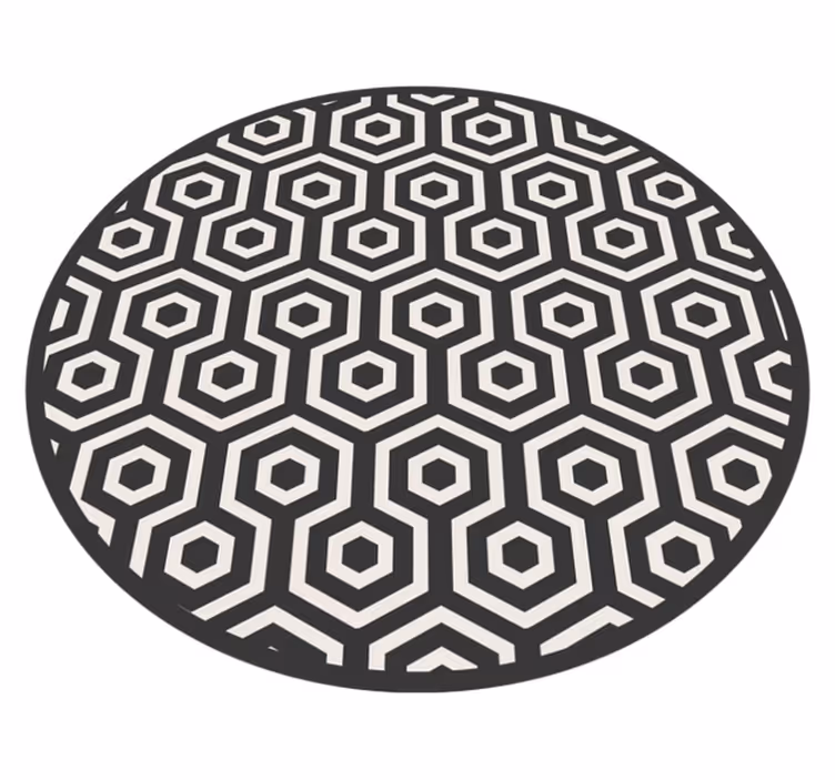 Hexagon arrangement vinilne preproge z vzorci - TenStickers