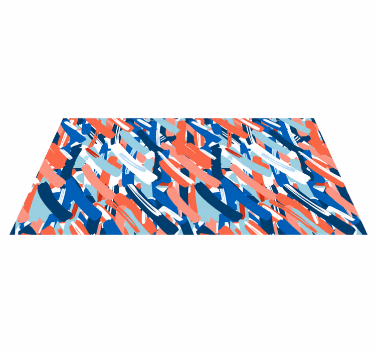 Colorful brushstrokes sodobne vinilne preproge - TenStickers
