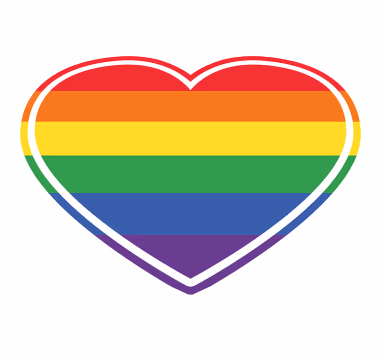 Preproga za spalnico v obliki srca v obliki srca - TenStickers