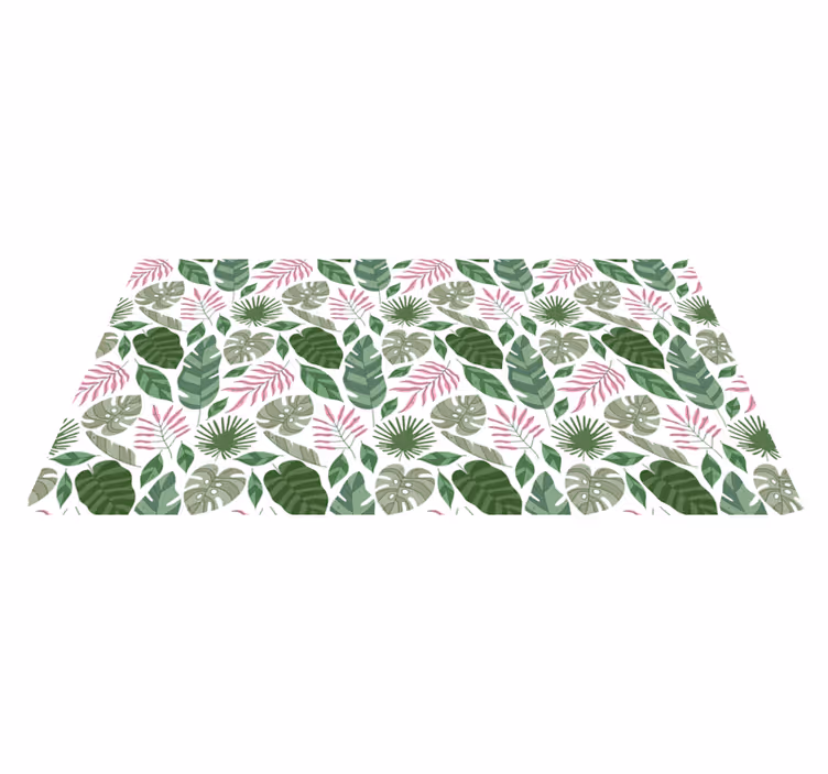 Tropical foliage motifs naravne vinilne preproge - TenStickers
