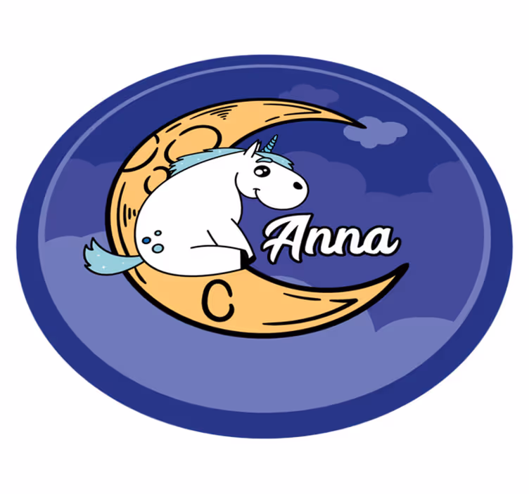Samorog po meri na luni Vinilne preproge v drugih vzorcih - TenStickers
