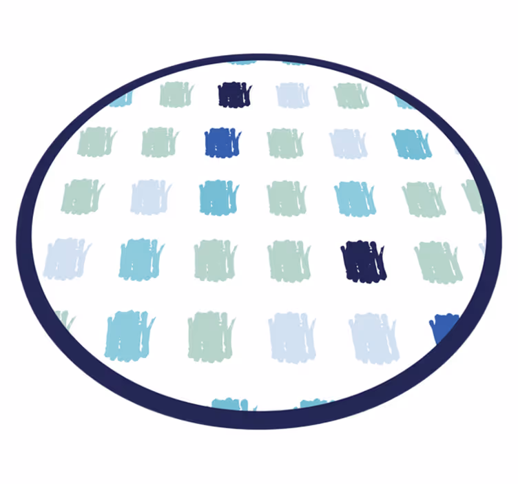 Modre poteze barve minimalistična vinilna preproga - TenStickers