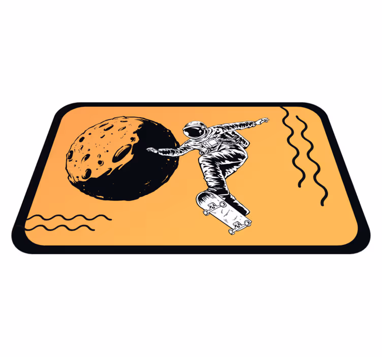 Astronavt na rolki Vinilne preproge v drugih vzorcih - TenStickers