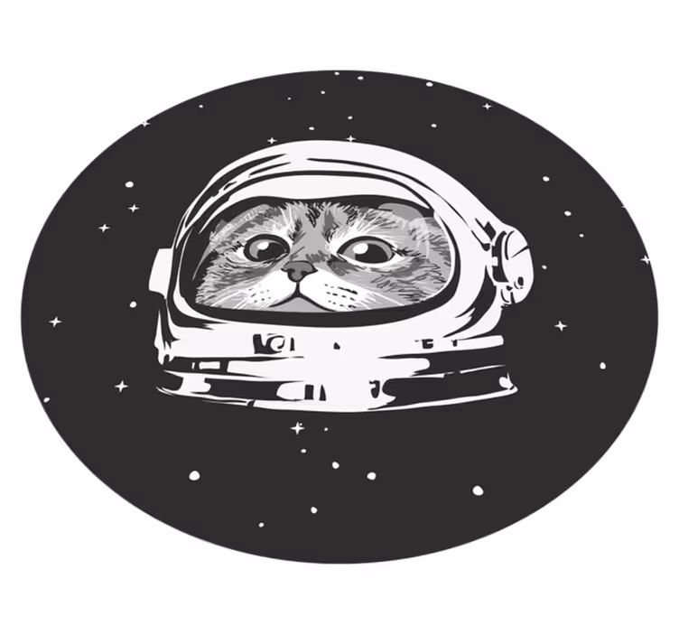 Pustolovščina vesoljske mačke Otroške vinilna preproga - TenStickers
