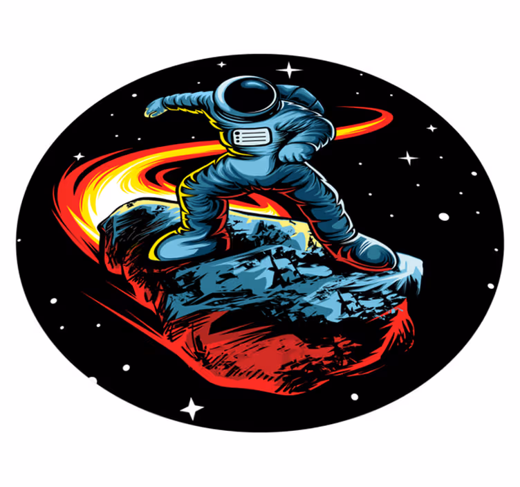 Cosmic adventure vinilna preproga s zvezdami - TenStickers